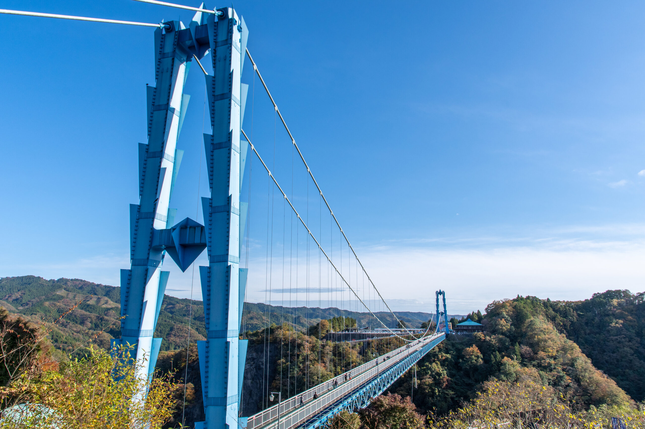 袋田の滝から竜神大吊橋まで行って茨城旅を充実させよう。茨城県の竜神大吊橋への行き方。
